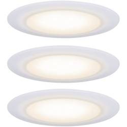Paulmann LED-Bad-Einbauleuchte 3er Set 19.5 W Satin, Weiß