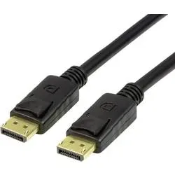 LogiLink DisplayPort Anschlusskabel DisplayPort Stecker, DisplayPort Stecker 1.00 m Schwarz CV0119 DisplayPort-Kabel