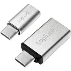 LogiLink USB 3.2 Gen 1 (USB 3.0) Adapter [1x USB-C® Stecker - 1x USB 2.0 Buchse Micro-B, USB 3.2 Gen 1 Buchse A (USB