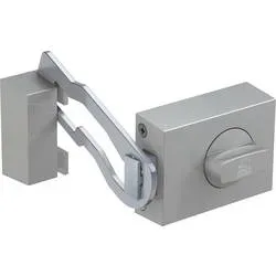 Basi 1306-0205 Türzusatzschloss mit Sperrbügel Silber