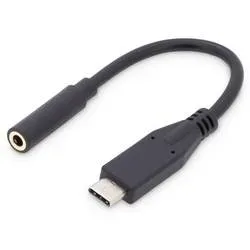 Digitus Audio Adapterkabel [1x USB-C® Stecker - 1x Klinkenbuchse 3.5 mm] AK-300321-002-S 20.00 cm Flexibel