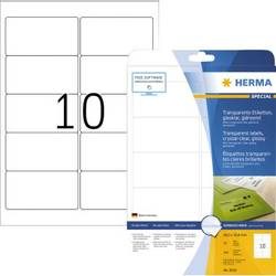 HERMA Folienetiketten 96x50,8mm 8018 transparent 250 St./25 Blatt