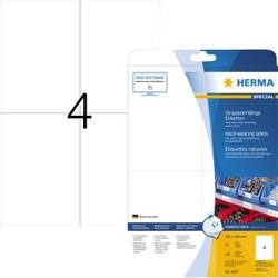 HERMA Spezialetiketten 105x148mm 4697 weiss, wetterfest 25St./4 Bl.