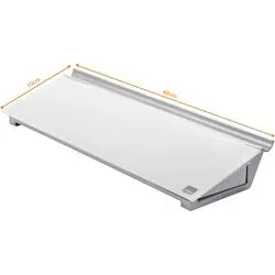 Nobo Desktop-Memoboard 1905174 Mit trocken abwischbarer Glasoberfläche 45,8 x 15,4 cm Brillant Weiß