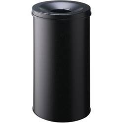 Papierkorb 60 l Durable Stahl (Ø x H) 375 mm x 662 mm Schwarz Flammlöschende Deckelkonstruktion 1 St.