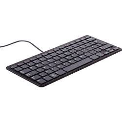 Raspberry Pi® Raspberry Tastatur schwarz USB-Tastatur Deutsch, QWERTZ, Windows® Schwarz USB-Hub