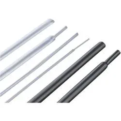 Hongshang 10258 Schrumpfschlauch ohne Kleber Transparent 3.20 mm 1.60 mm Schrumpfrate:2:1 Meterware