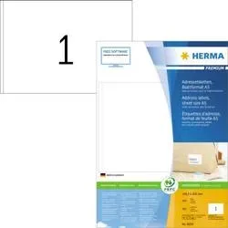 HERMA Etiketten PREMIUM 148.5x205mm 8690 weiss,perm. 400 St./400 Bl.
