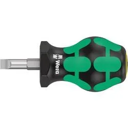 Wera 335 Stubby Schlitz-Schraubendreher Klingenbreite: 6.50 mm Klingenlänge: 25 mm