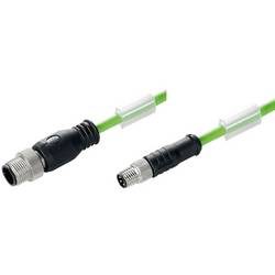 Weidmüller 1296790550 Sensor-/Aktor-Datensteckverbinder, konfektioniert M12, M8 Stecker, gerade 5.5 m Polzahl: 4 1 St.