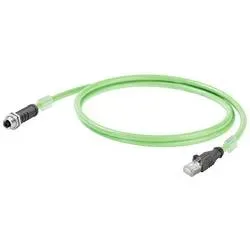 Weidmüller 2124020002 Sensor-/Aktor-Datensteckverbinder, konfektioniert M12 0.20 m Polzahl Sensoren: 8 1 St. Piece