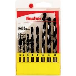 Fischer CTS 8 536607 Hartmetall Beton-Spiralbohrer-Set 8teilig 3 mm, 4 mm, 5 mm, 6 mm, 7 mm, 8 mm, 9 mm, 10 mm