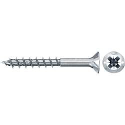 Fischer Power-Fast II 670069 Spanplattenschrauben 3.5 mm 35 mm Kreuzschlitz Pozidriv Stahl galvanisch verzinkt 100 St.