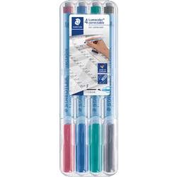 STAEDTLER OHP-Marker Lumocolor Farbig Sortiert 0,6 mm 4 Stück