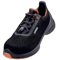 uvex - Halbschuh 68468 gelocht S1 Gr.46 PU W11, für Damen, Schwarz, Größe 46