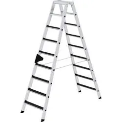 MUNK Günzburger Steigtechnik 41642 Aluminium Stufen-Stehleiter Arbeitshöhe (max.): 3.75 m