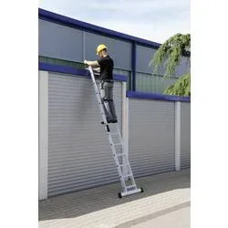 MUNK Günzburger Steigtechnik 40612 Aluminium Anlegeleiter Montage mit Werkzeug Arbeitshöhe (max.): 4.3 m DIN EN 131 8