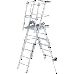 MUNK Günzburger Steigtechnik 52534 Aluminium Plattformleiter Montage mit Werkzeug Arbeitshöhe (max.): 770 cm