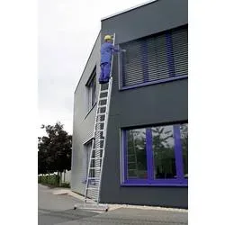MUNK Günzburger Steigtechnik 20416 Aluminium Schiebeleiter Montage mit Werkzeug Arbeitshöhe (max.): 9.4 m 23.2 kg