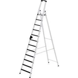 MUNK Günzburger Steigtechnik 41512 Aluminium Stufen-Stehleiter Arbeitshöhe (max.): 5 m 16.9 kg