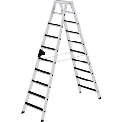 Stufen-Stehleiter CLIP-STEP beidseitig begehbar geriffelt 2 x 10 Stufen. MUNK GmbH 11122049