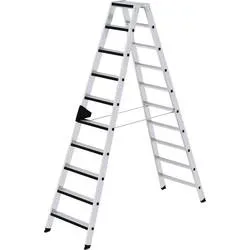 MUNK Günzburger Steigtechnik 42220 Aluminium Stufen-Stehleiter Arbeitshöhe (max.): 4 m