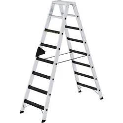 MUNK Günzburger Steigtechnik 43808 Aluminium Stufen-Stehleiter Arbeitshöhe (max.): 3.5 m 14.9 kg
