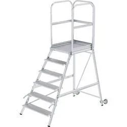 MUNK Günzburger Steigtechnik 56106 Aluminium Podesttreppe Montage mit Werkzeug Arbeitshöhe (max.): 3.5 m