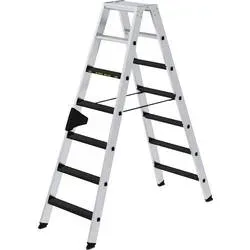 MUNK Günzburger Steigtechnik 43807 Aluminium Stufen-Stehleiter Arbeitshöhe (max.): 3.25 m