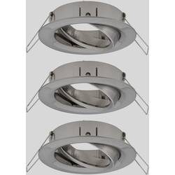 Paulmann 92485 EBL Choose Einbauring 3er Set 10 W Eisen (gebürstet)