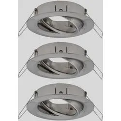 Paulmann 92485 EBL Choose Einbauring 3er Set 10 W Eisen (gebürstet)