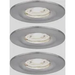 Paulmann 94301 EBL Nova mini Coin LED-Einbauleuchte 3er Set LED-Modul LED fest eingebaut 4 W Eisen