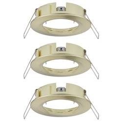 Paulmann 92483 EBL Choose Einbauring 3er Set 10 W Messing (gebürstet)