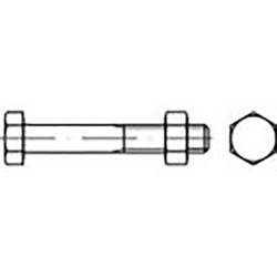 TOOLCRAFT TO-6855702 Sechskantschrauben M6 12 mm Außensechskant DIN 601 Stahl verzinkt 100 St.