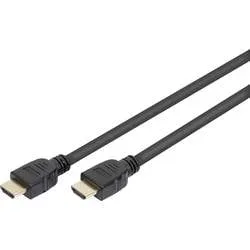 Digitus HDMI Anschlusskabel HDMI-A Stecker, HDMI-A Stecker 3.00 m Schwarz AK-330124-030-S 8K UHD, vergoldete