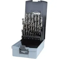 RUKO 214215RO HSS-G Metall-Spiralbohrer-Set 25teilig 1 mm, 1.5 mm, 2 mm, 2.5 mm, 3 mm, 3.5 mm, 4 mm, 4.5 mm, 5 mm, 5.5