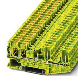 Phoenix Contact PT 4-QUATTRO/2P-PE 3211999 Schutzleiterklemme 0.2 mm² 6 mm² Grün, Gelb 50 St.