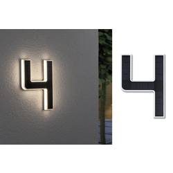 Paulmann 79845 4000870798454 Solar-Hausnummernleuchte EEK: A (A - G) 0.20 W Warmweiß Schwarz