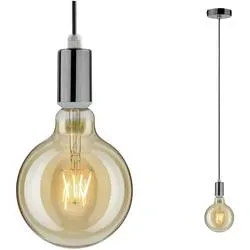 Paulmann Larus 79754 Pendelleuchte LED E27 Schwarz-Chrom