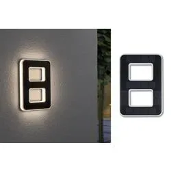 Paulmann 79849 4000870798492 Solar-Hausnummernleuchte EEK: A (A - G) 0.20 W Warmweiß Schwarz