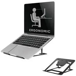 Neomounts by Newstar - faltbarer Laptop-Ständer, Schwarz