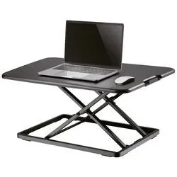 Neomounts NS-WS050BLACK Sitz-Steh-Schreibtischaufsatz Höhen-Bereich: 4.5 bis 40.5 cm Schwarz