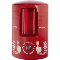 B-SAFETY TOP-ALARM Brandmelder mit Notlicht batteriebetrieben (B x H x T) 75 x 260 x 160 mm