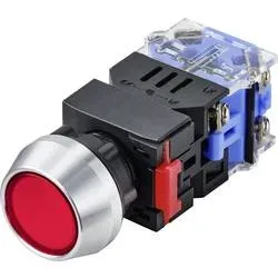TRU COMPONENTS TC-9428108 LAS0-L-11/R/12V Drucktaster 250 V 5 A 1 x Aus/(Ein) tastend Rot IP40 1 St.
