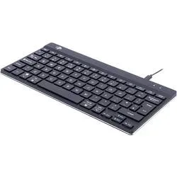 R-GO Tools Compact Break (RGOCOUKWDBL) Kabelgebunden Tastatur UK-Englisch, QWERTY Schwarz Ergonomisch
