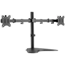 Digitus - Dual Monitor-Halter mit Standfuss 15-32″, 2x 8 kg, Multicolor