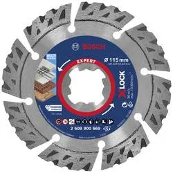 Bosch Accessories 2608900669 EXPERT MultiMaterial X-LOCK Diamanttrennscheibe Durchmesser 115 mm Bohrungs-Ø 22.23 mm