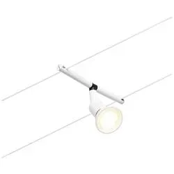Paulmann Niedervolt-Seilsystem-Leuchte GU5.3 Weiß (matt), Chrom