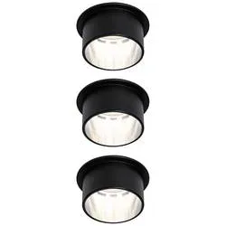 Paulmann 93383 LED-Einbauleuchte 19.5 W Schwarz, Eisen
