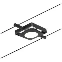 Paulmann Niedervolt-Seilsystem-Leuchte 4.5 W LED Schwarz (matt), Chrom